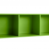 Libreria cubotto triplo Crazy verde prato L.125,1 cm